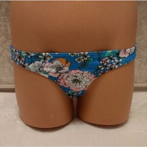 Xhilaration Blue Floral Bikini Bottoms